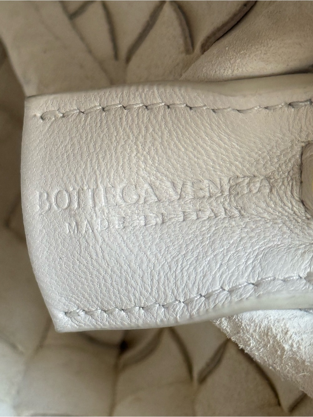 Bottega Veneta Nappa Intrecciato Mini Loop Camera Bag White 💫 - Picture 14 of 15